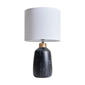 ValueLights Selma Black Table Lamp