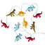 ValueLights Set of 10 Kids Battery Powered Fairy String Lights with Dinosaurs
