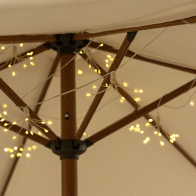 ValueLights Set of 10 - Solar Powered Outdoor Garden Starburst Fairy String Lights