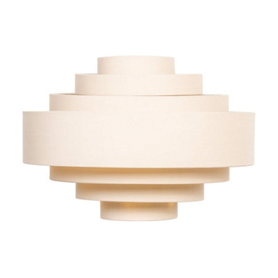 ValueLights Sette Cream Ceiling Pendant Shade