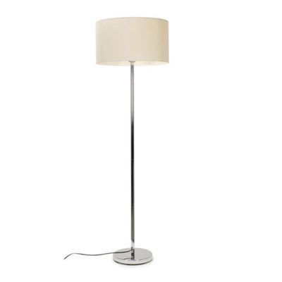 Large silver hot sale floor lamp