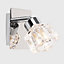 ValueLights Silver Indoor Wall Spotlight and G9 Capsule LED 2.6W Warm White 3000K Bulb