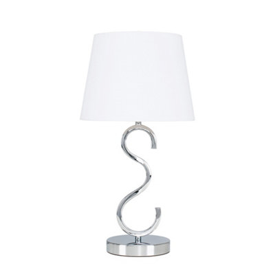 Sculptural led touch store table lamp