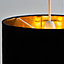 ValueLights Small Modern Black Ceiling Pendant Table Lamp Light Shade