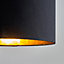 ValueLights Small Modern Black Ceiling Pendant Table Lamp Light Shade