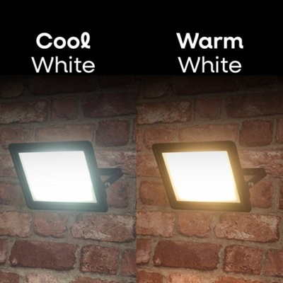 ValueLights Smart Outdoor Floodlight 50W Colour Changing IP65 Security Garden Wall Light with App Control