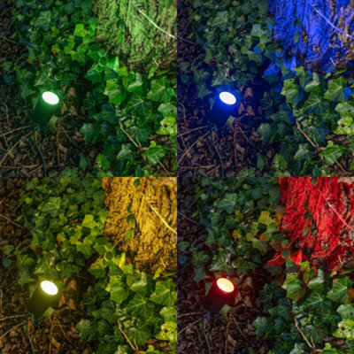 ValueLights Smart Outdoor Gound Spike Light Colour Changing IP65 Waterproof Security Spot Light with App Control