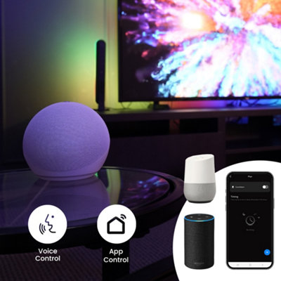 ValueLights Smart RGBIC LED TV Light Bars and Wi-Fi TV Backlight with ...