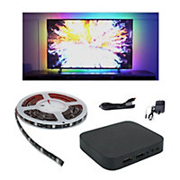 ValueLights Smart RGBIC Wi-Fi TV Backlight Home Cinema Kit with App Control and Music Sync Strip Light