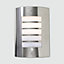 ValueLights Stainless Steel And Frosted Lens IP44 Rated PIR Motion Sensor Outdoor Wall Mounted Security Light