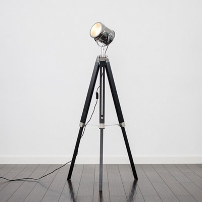 ValueLights Starboard Modern Black & Chrome Industrial Photography/Film ...