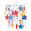 ValueLights Stars White Ceiling Pendant Droplets Shade and B22 GLS LED 10W Warm White 3000K Bulb