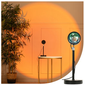 ValueLights Sunset Projector Lamp 360 Degree Projection Bedroom Night Light with USB Cable