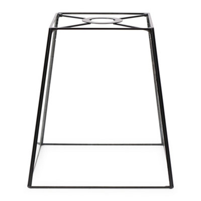 ValueLights Susie Matt Black Metal and Clear Glass Lantern Easy Fit Ceiling Light Shade - LED Bulb Included