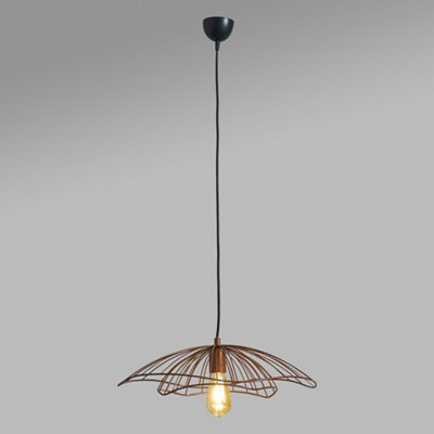 ValueLights Tiered Umbrella Design Copper Wire Ceiling Pendant Light Shade