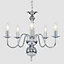 ValueLights Traditional 5 Way Chrome Flemish Style Ceiling Light Chandelier Fitting