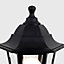 ValueLights Traditional Black IP44 Outdoor Garden Lamp Post Lantern Light