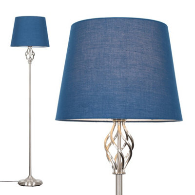 Navy blue deals floor lamp shade