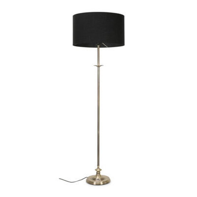 Black drum deals shade floor lamp