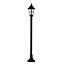 ValueLights Traditional Victorian Style 1.2m Black IP44 Outdoor Garden Lamp Post Bollard Light - With LED GLS Bulb in Warm White