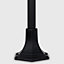 ValueLights Traditional Victorian Style 1.2m Black IP44 Outdoor Garden Lamp Post Bollard Light - With LED GLS Bulb in Warm White