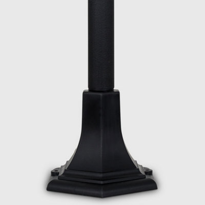 ValueLights Traditional Victorian Style 1.2m Black IP44 Rated Outdoor Garden Lamp Bollard Post Light