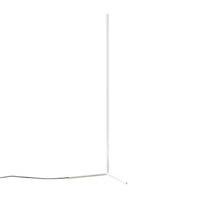 ValueLights Triton Modern 25W LED Tri-Bar White Corner Floor Lamp Warm White