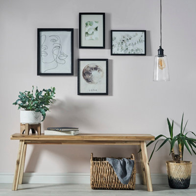 ValueLights Viggo Modern Matt Black and Clear Glass Dome Ceiling Pendant Light Shade
