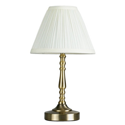 Antique brass shop touch table lamp
