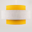ValueLights Weaver Yellow Ceiling Pendant Shade and B22 GLS LED 10W Warm White 3000K Bulb