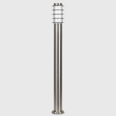 ValueLights Wharf 4 Pack Outdoor Stainless Steel Wired Bollard Lantern ...
