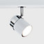 ValueLights White Ceiling Bar Spotlight and GU10 Spotlight LED 5W Cool White 6500K Bulbs