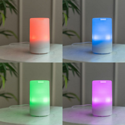 ValueLights White Diffuser Aroma Lamp Essential Oil Aromatherapy Colour Changing Light