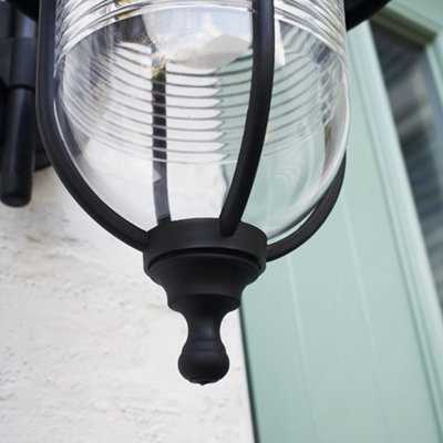 ValueLights White Outdoor Garden Security IP44 Rated Wall Light Lantern ...