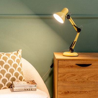 ValueLights Yellow Adjustable Craft Reading Desk Table Lamp Task Lighting Office Light