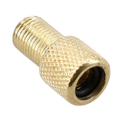 4-Pack Brass Presta To Schrader Valve Adapters - Bike Pump Converter Kit
