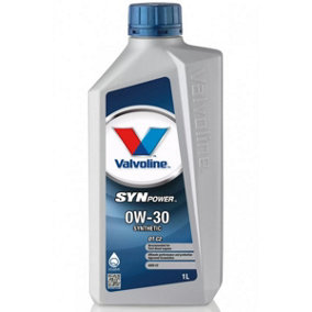 Valvoline Synpower DT C2 1L Car Engine Oil 1 Litre 0W30 Fully Synthetic 875423