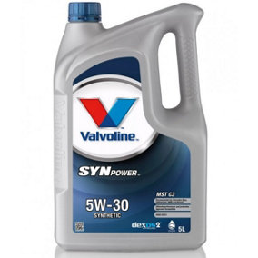 Valvoline Synpower MST C3 5L Engine Oil 5 Litre 5W30 Fully Synthetic 874308