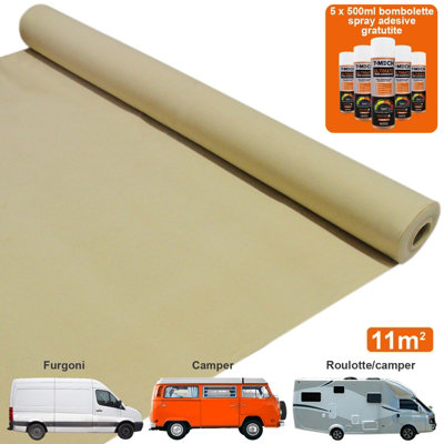 Van Carpet Lining - Wheat & 5 Adhesive Cans - 5