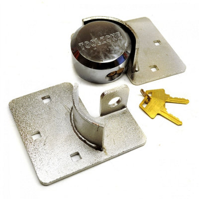 Van Garage Shed Door Security Padlock Hasp Set Lock Heavy Duty 73mm Steel