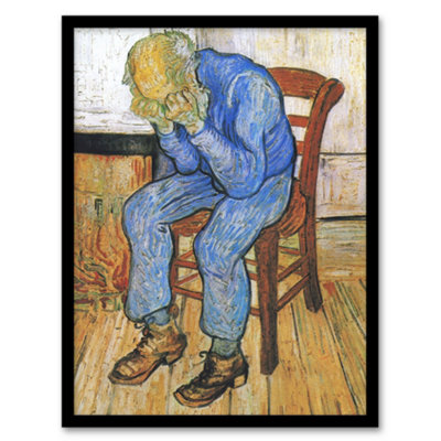 Van Gogh Framed Wall Art Print At Eternitys Gate Sorrowing Old Man - A3 ...