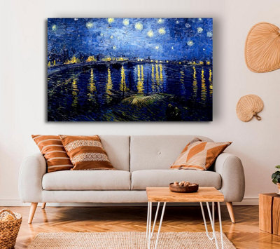 Reproducción De Arte Noche Estrellada De Van Gogh, Lienzo | Envío Gratis