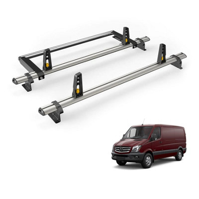 Van Guard Mercedes Sprinter (2006-2018) Roof Rack 2 Aluminium Roof Bars ...