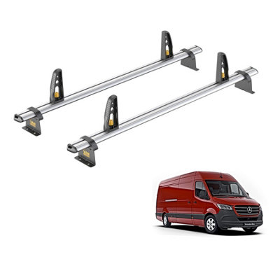 Van Guard Mercedes Sprinter (2018+) Roof Rack 2 Aluminium Roof Bars ...