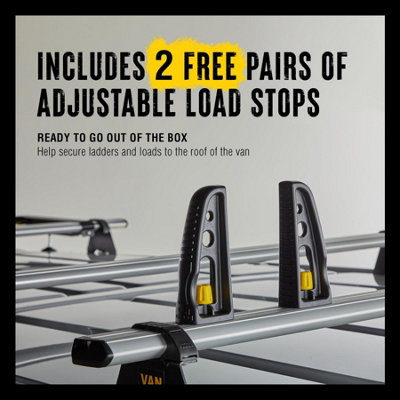 Van Guard Mercedes Vito (2003-2014) Roof Rack 3 Aluminium Roof Bars ...