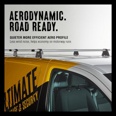 Van Guard Mercedes Vito (2003-2014) Roof Rack 3 Aluminium Roof Bars ...
