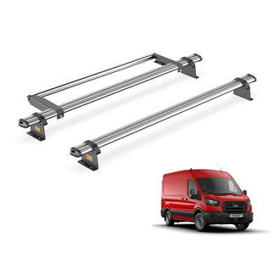Van Guard Trade Ford Transit MK8 (2014+) Roof Rack 2 Steel Roof Bars ...