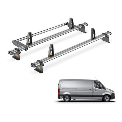 Van Guard Trade Mercedes Sprinter (2018+) Roof Rack 2 Steel Roof Bars ...
