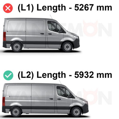 Van Guard Trade Mercedes Sprinter (2018+) Roof Rack 2 Steel Roof Bars ...