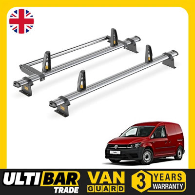 Van Guard Trade VW Caddy (2010-2015) Roof Rack 2 Steel Roof Bars ...
